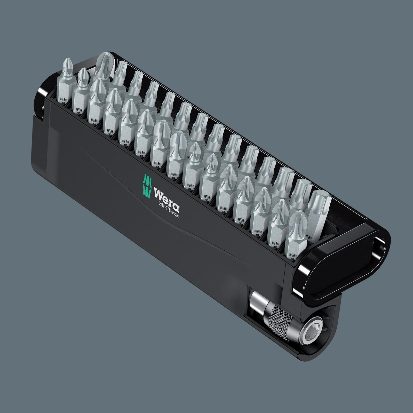 Wera Screwdriver Bit Set with Bit Holder Bit Check 30 Phillips Pozi Torx Christmas 30 Pieces