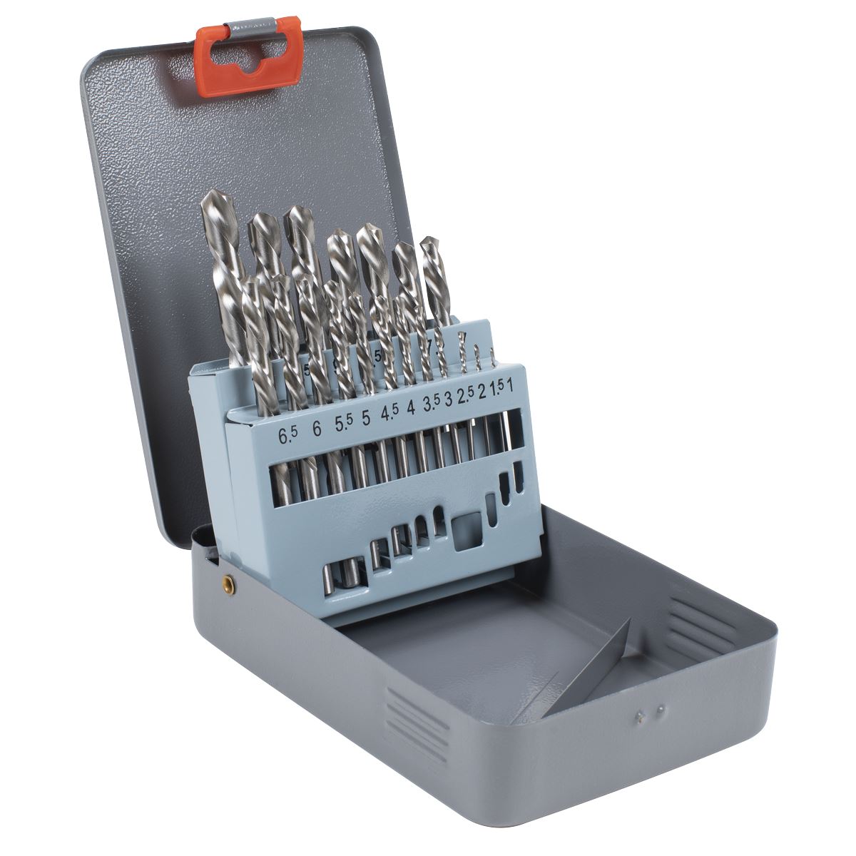 Sealey Left-Hand Spiral Drill Bit Set Screw Extractor Storage Case 19pc 