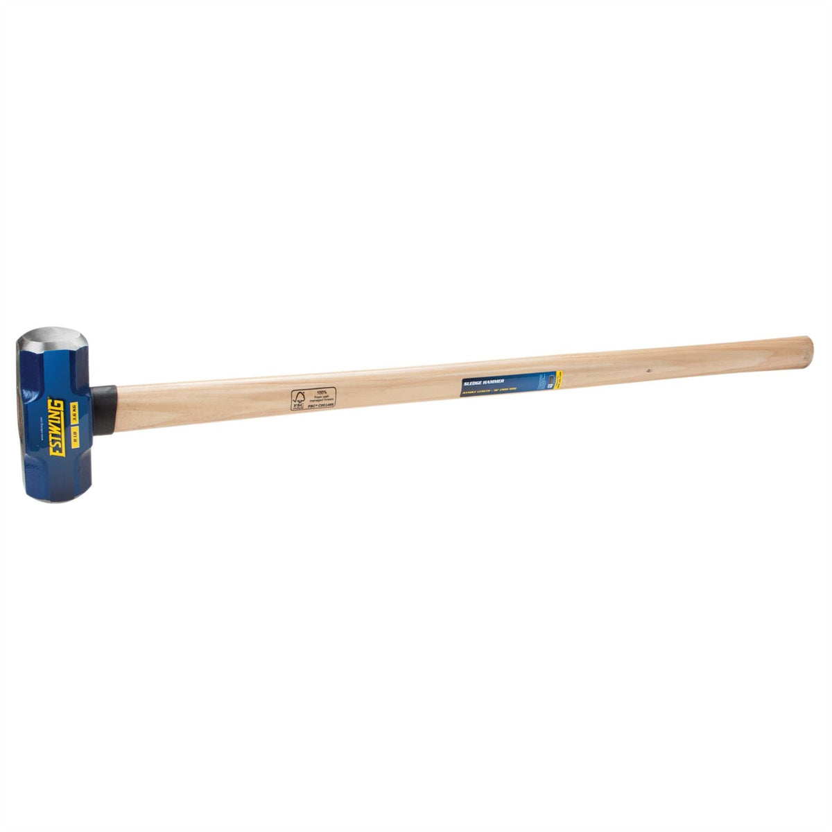 Estwing ESH-836W Hickory Shaft Sledge Hammer 3.6kg/8lb 31305  White Rose Tools