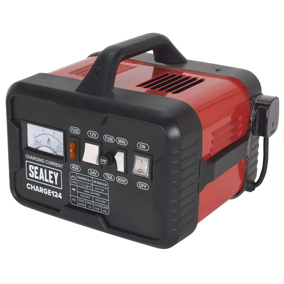 Sealey Battery Charger 28A 12/24V 230V