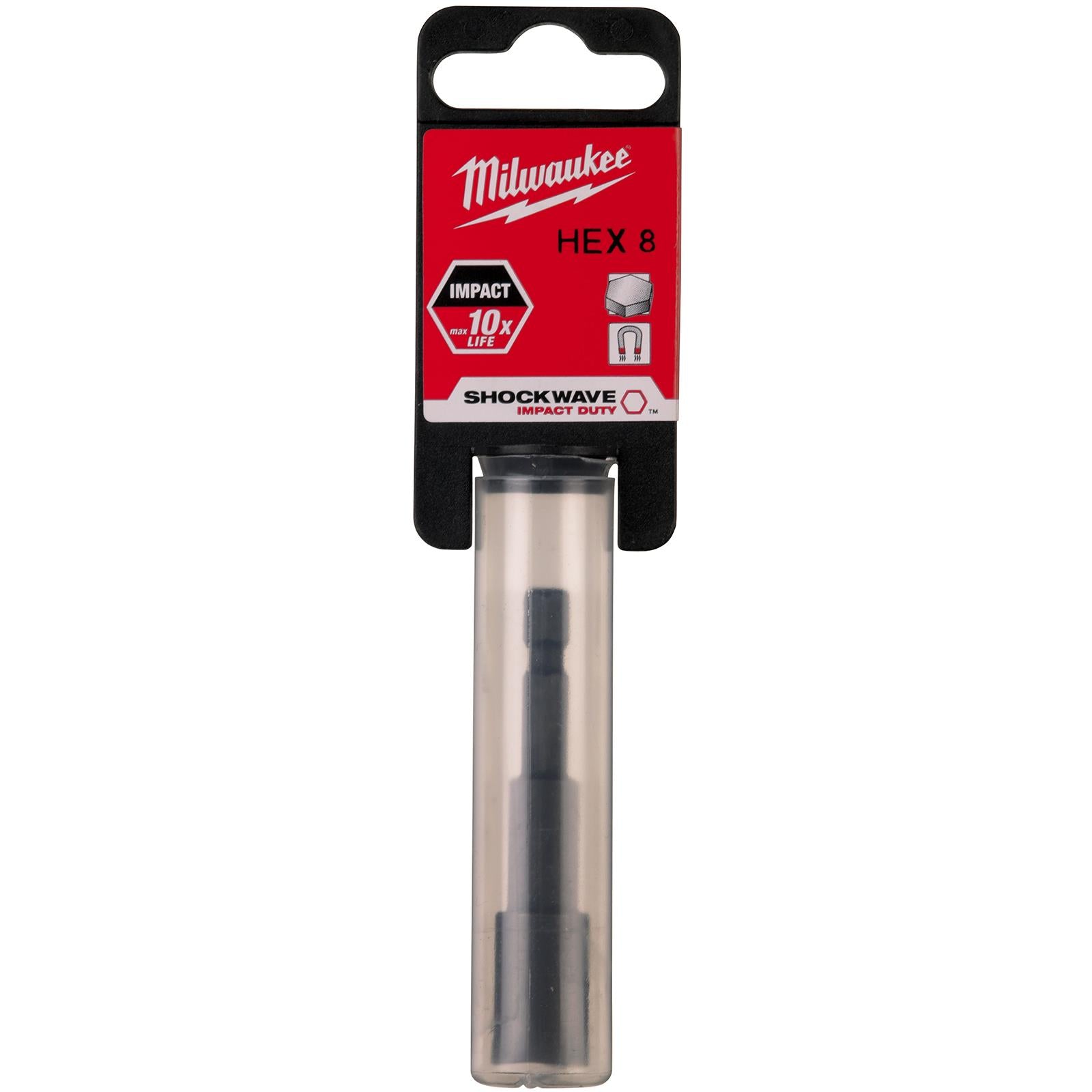 Milwaukee Magnetic Nut Driver Shockwave Impact Duty 1/4" Hex Shank Nut Runner 