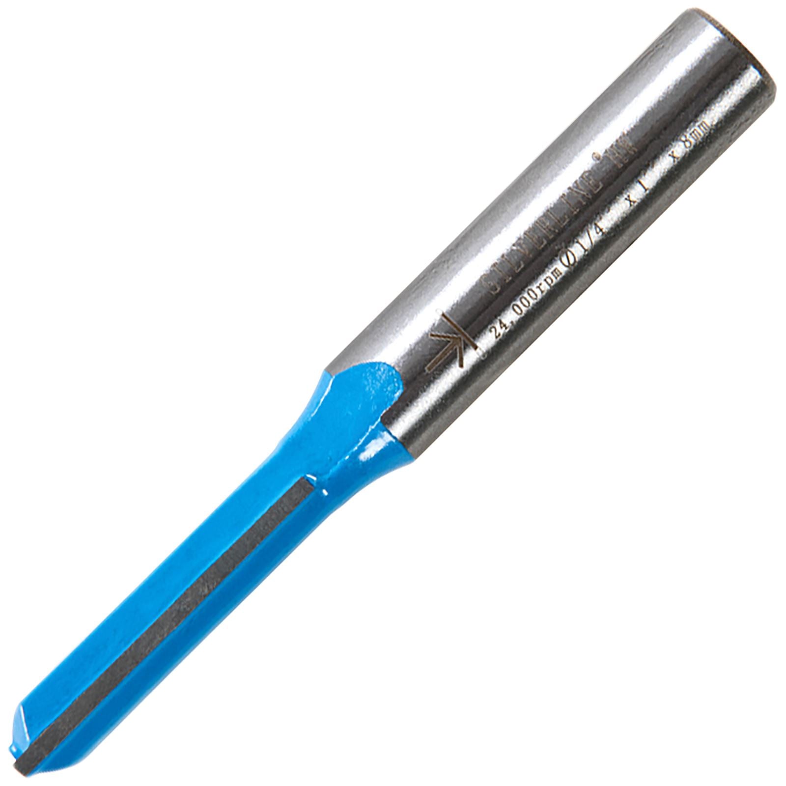 Silverline 8mm Shank Straight Imperial Cutters Router Bits