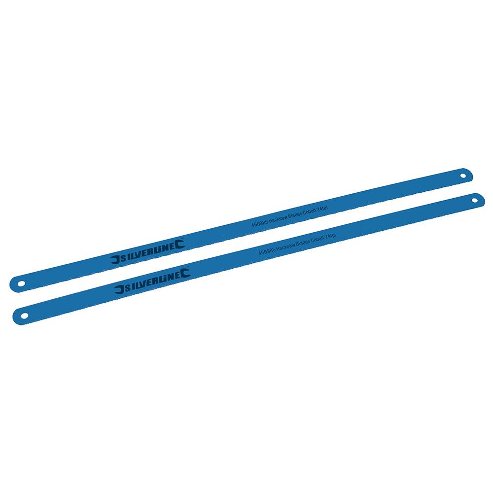 Silverline Hacksaw Blades Cobalt 2pk 24tpi 456985