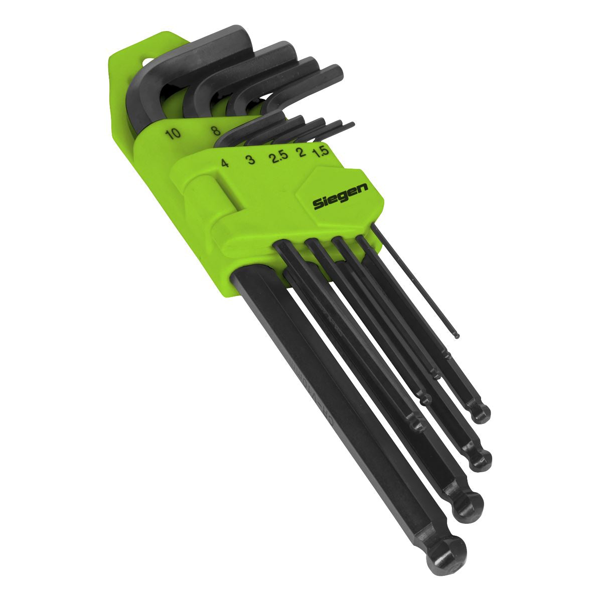 Siegen by Sealey Ball-End Hex Key Set 9pc Long Metric