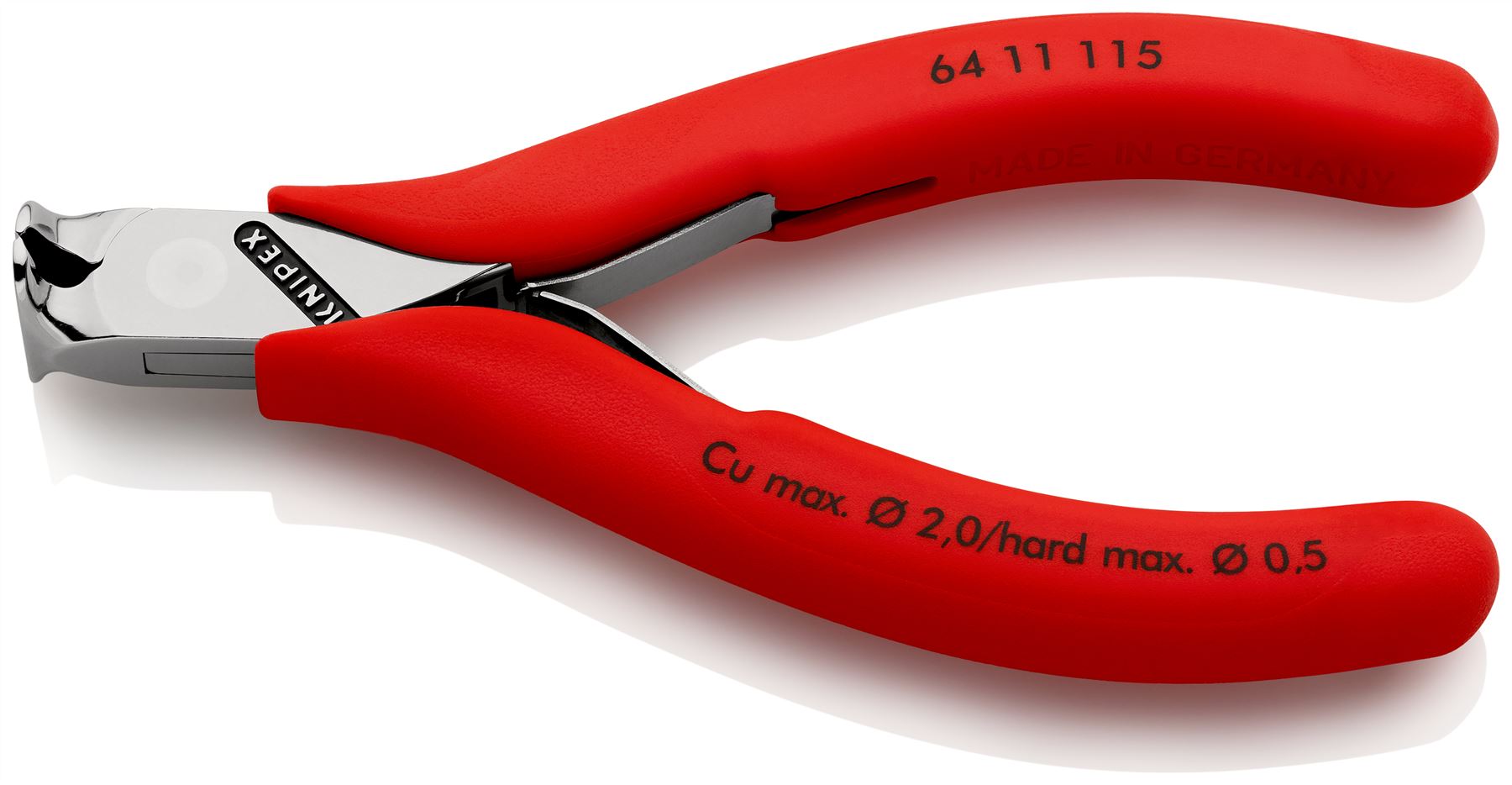 KNIPEX Precision Electronics End Cutting Nipper Pliers 115mm Plastic Coated 64 11 115
