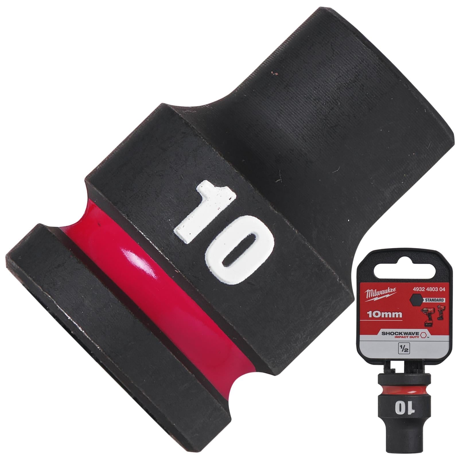 Milwaukee Impact Sockets Standard 1/2" Drive 8-32mm SHOCKWAVE Impact Duty 