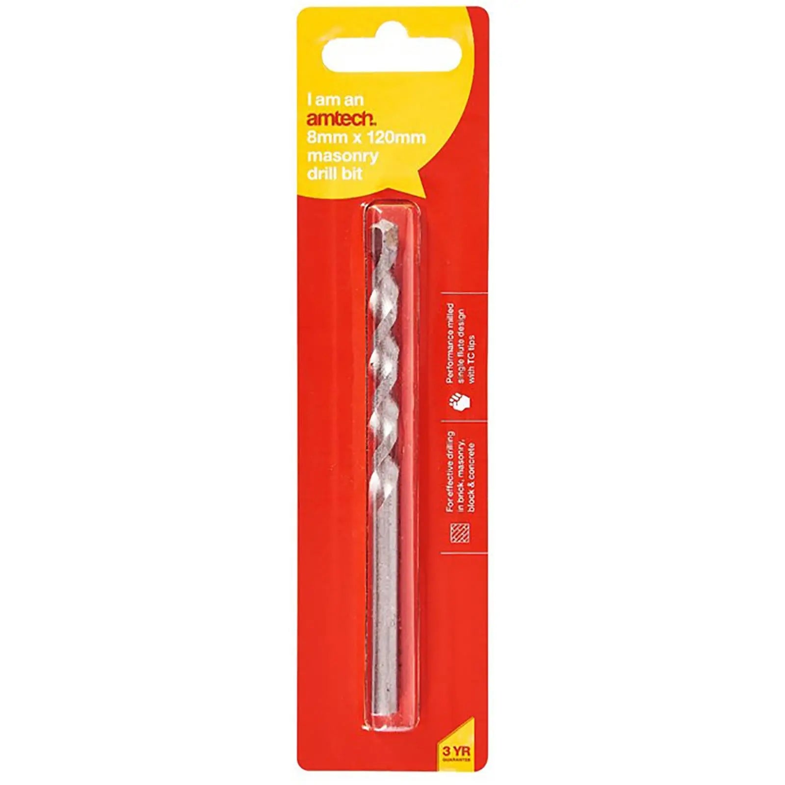 Amtech Masonry Drill Bit 8 x 120 mm 