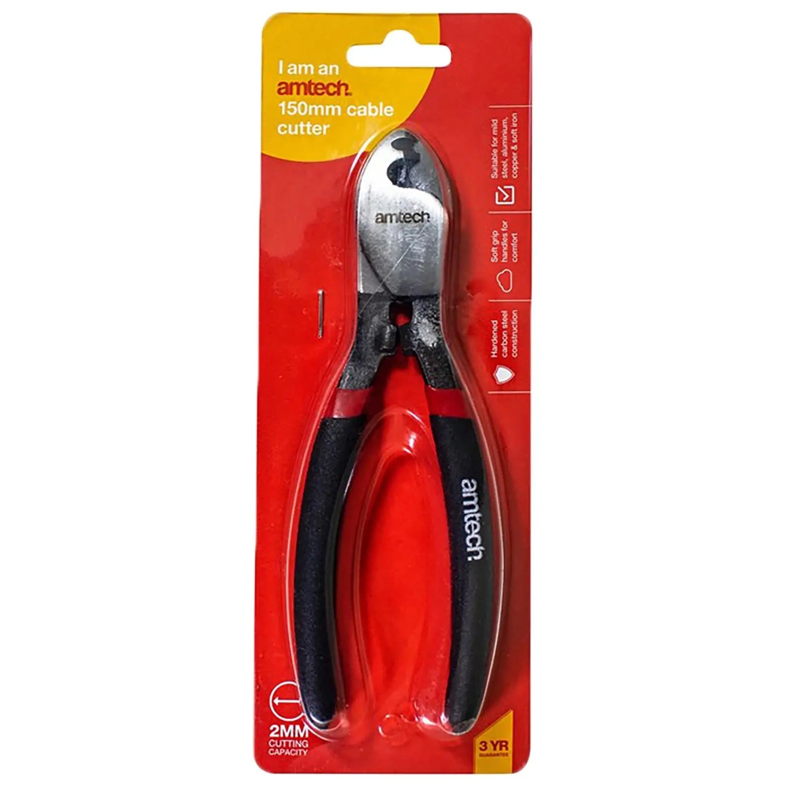 Amtech Mini Cable Cutter 150mm 6" Cutting Pliers 