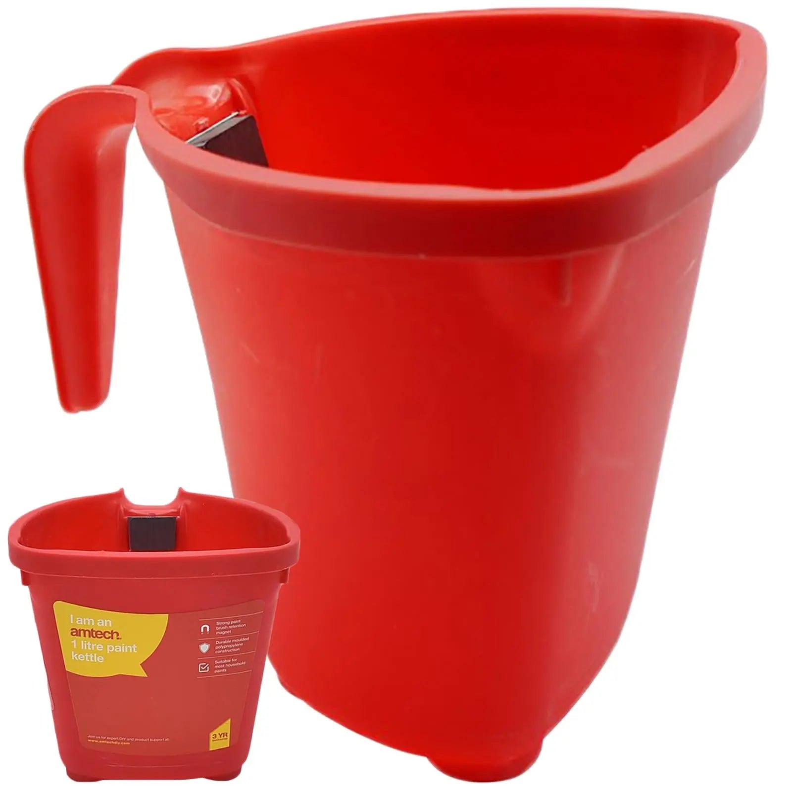 Amtech Paint Kettle Pot with Magnet 1 Litre 