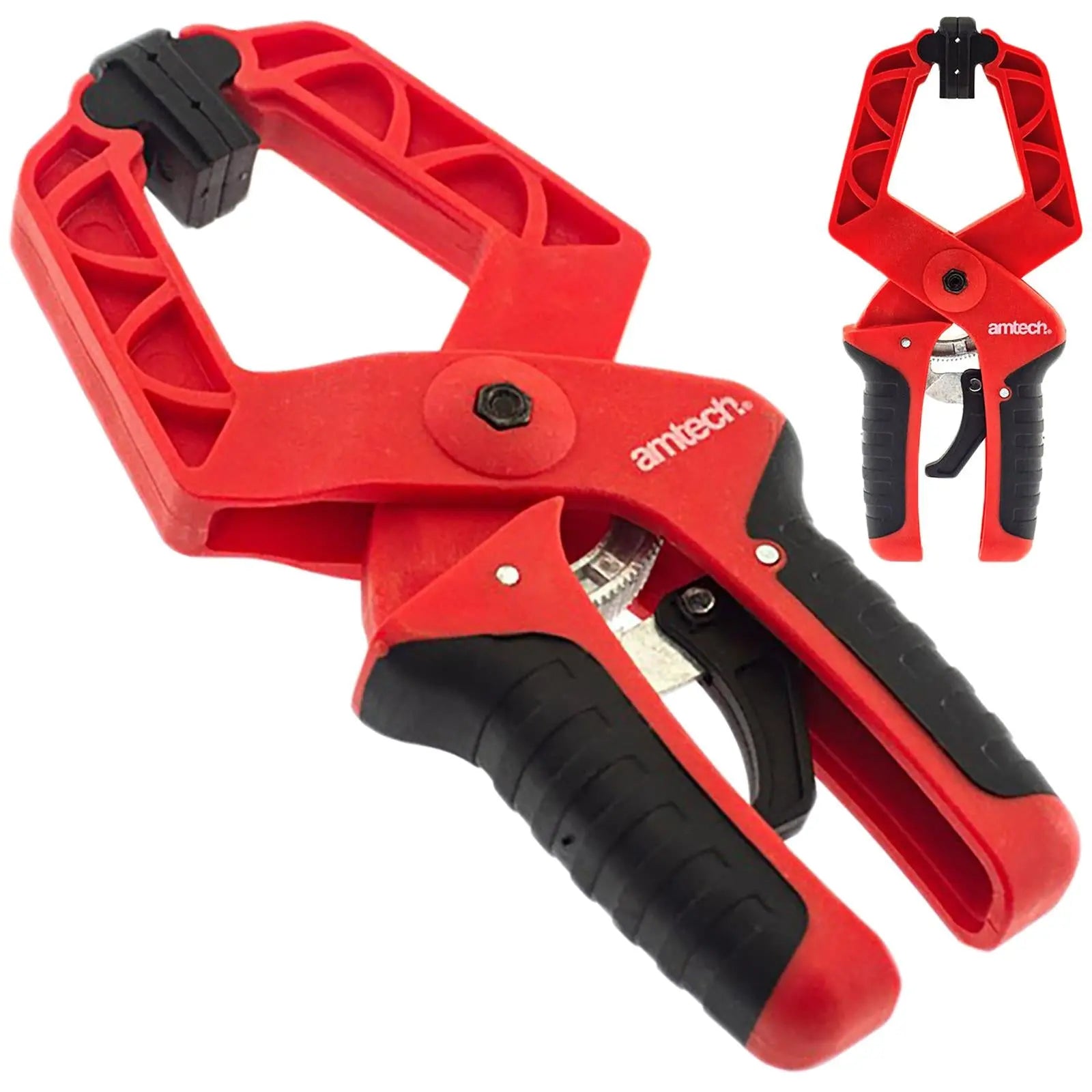 Amtech Ratchet Clamp 225mm (9") with Soft Grip Handle 