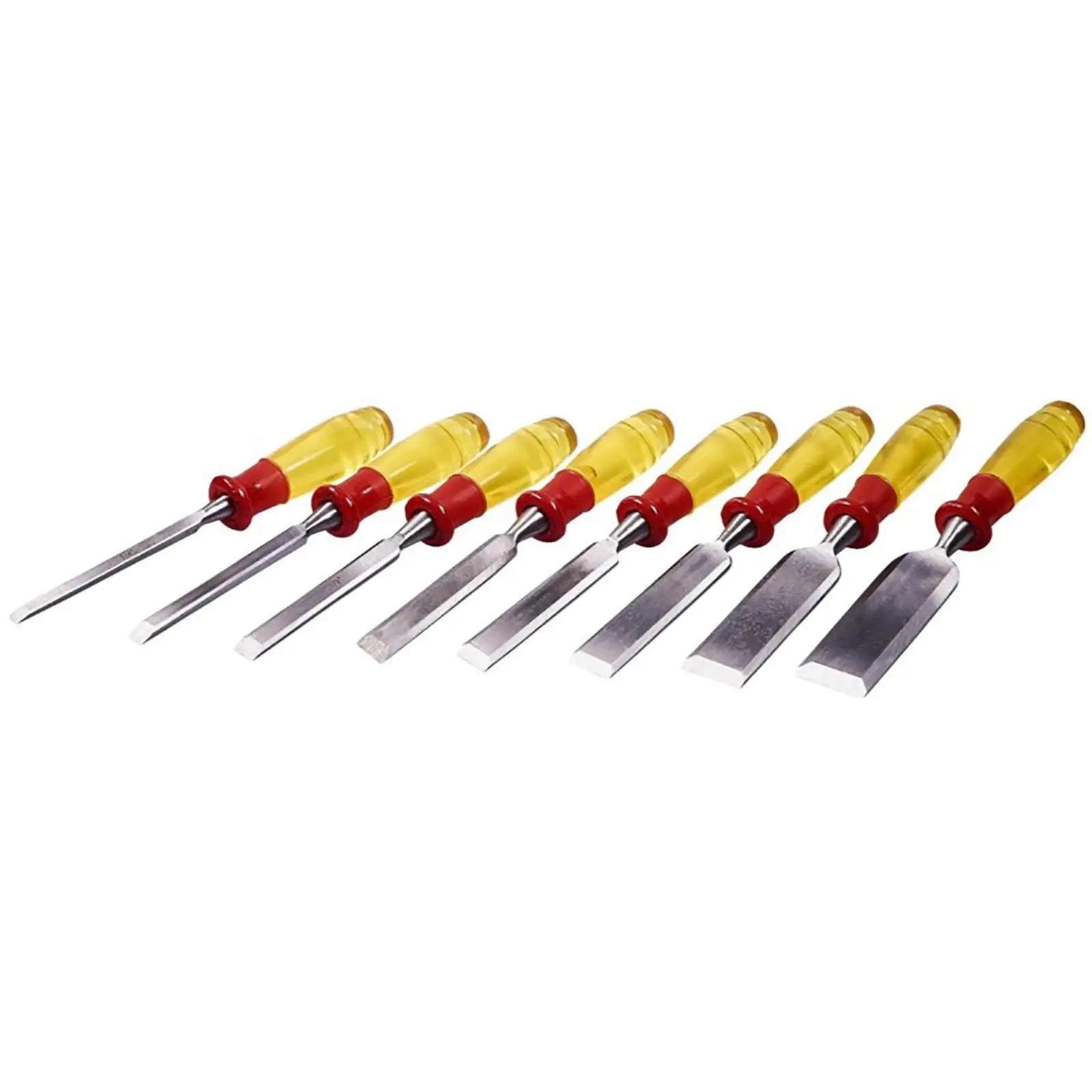 Amtech Wood Chisel Set Split Proof Wooden Box Bevel Edges Hardened Blades  White Rose Tools