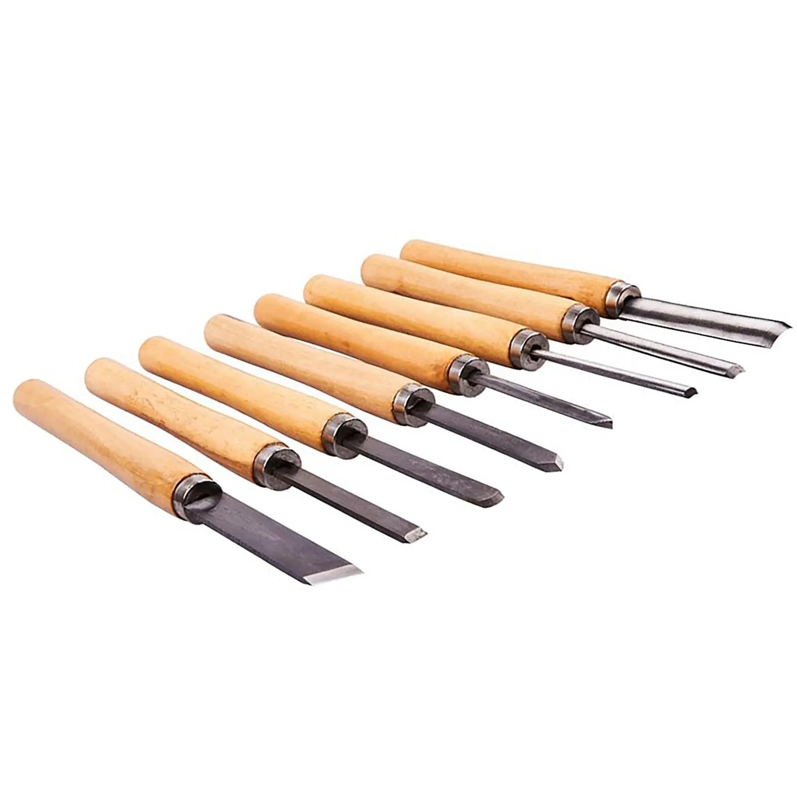 Amtech Wood Turning Chisel Set 8 Piece 