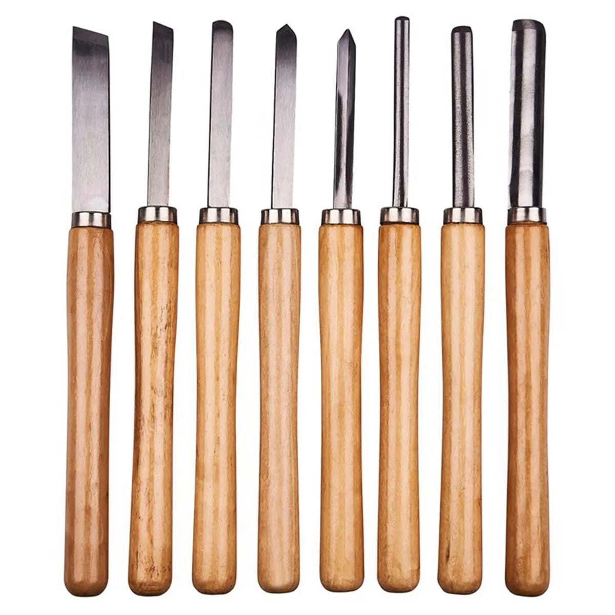 Chiser Tools Amtech Wood Turning Chisel Set 8 Piece - White Rose Tools