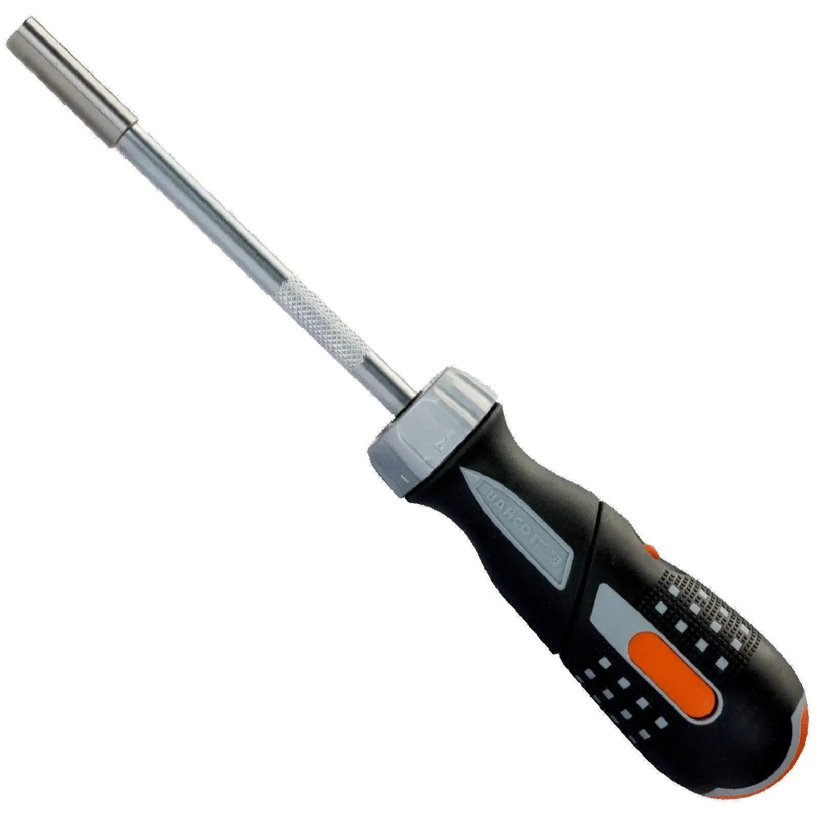 Bahco Ratchet Screwdriver Pistol Grip with 1/4" Hex Bits Phillips Slotted  White Rose Tools
