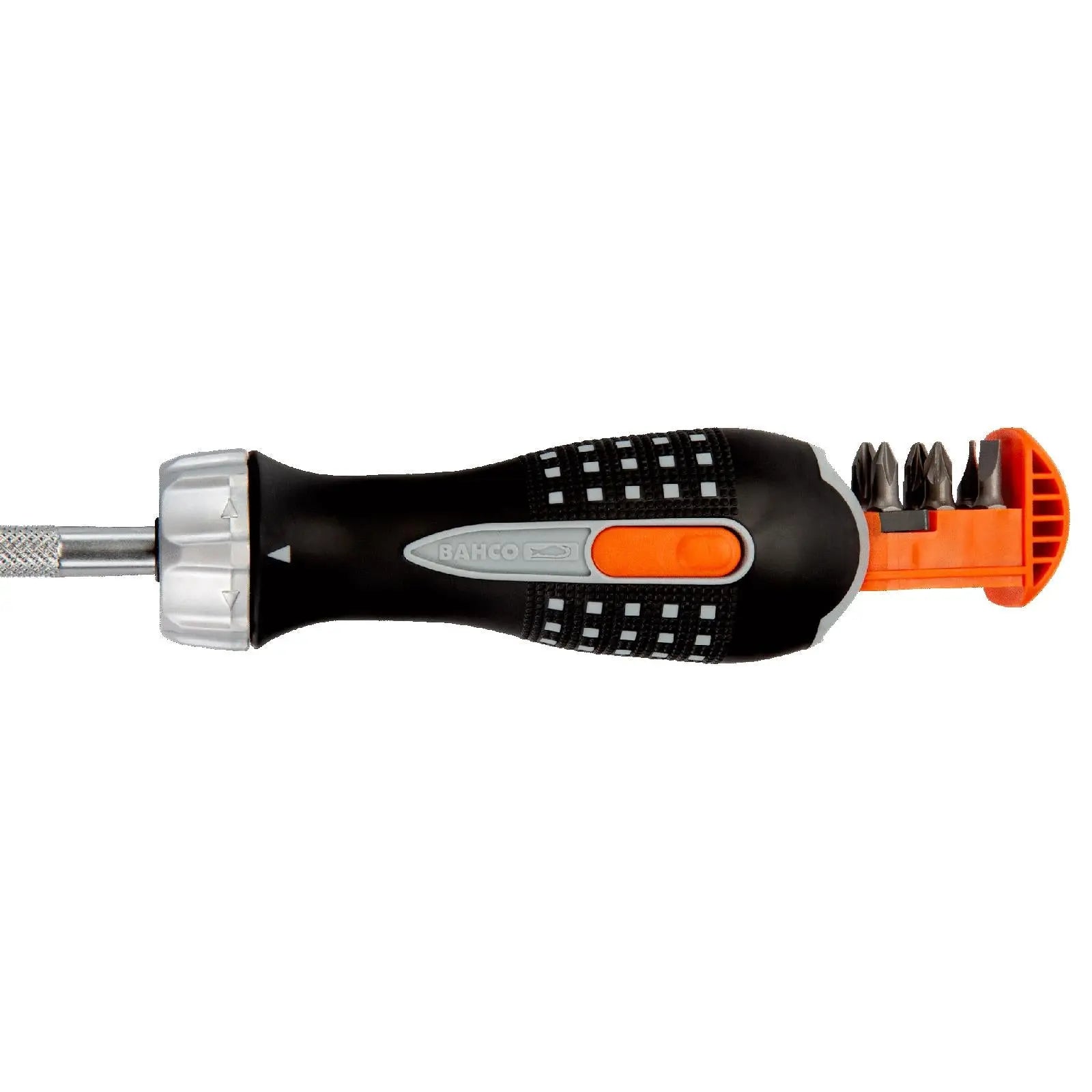Bahco Ratchet Screwdriver with 1/4" Hex Bits Phillips Pozi Slotted  White Rose Tools