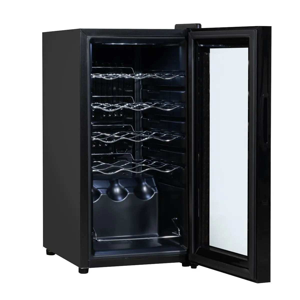 Baridi 15 Bottle Wine Fridge with Digital Touchscreen Controls & LED Light, Black  White Rose Tools