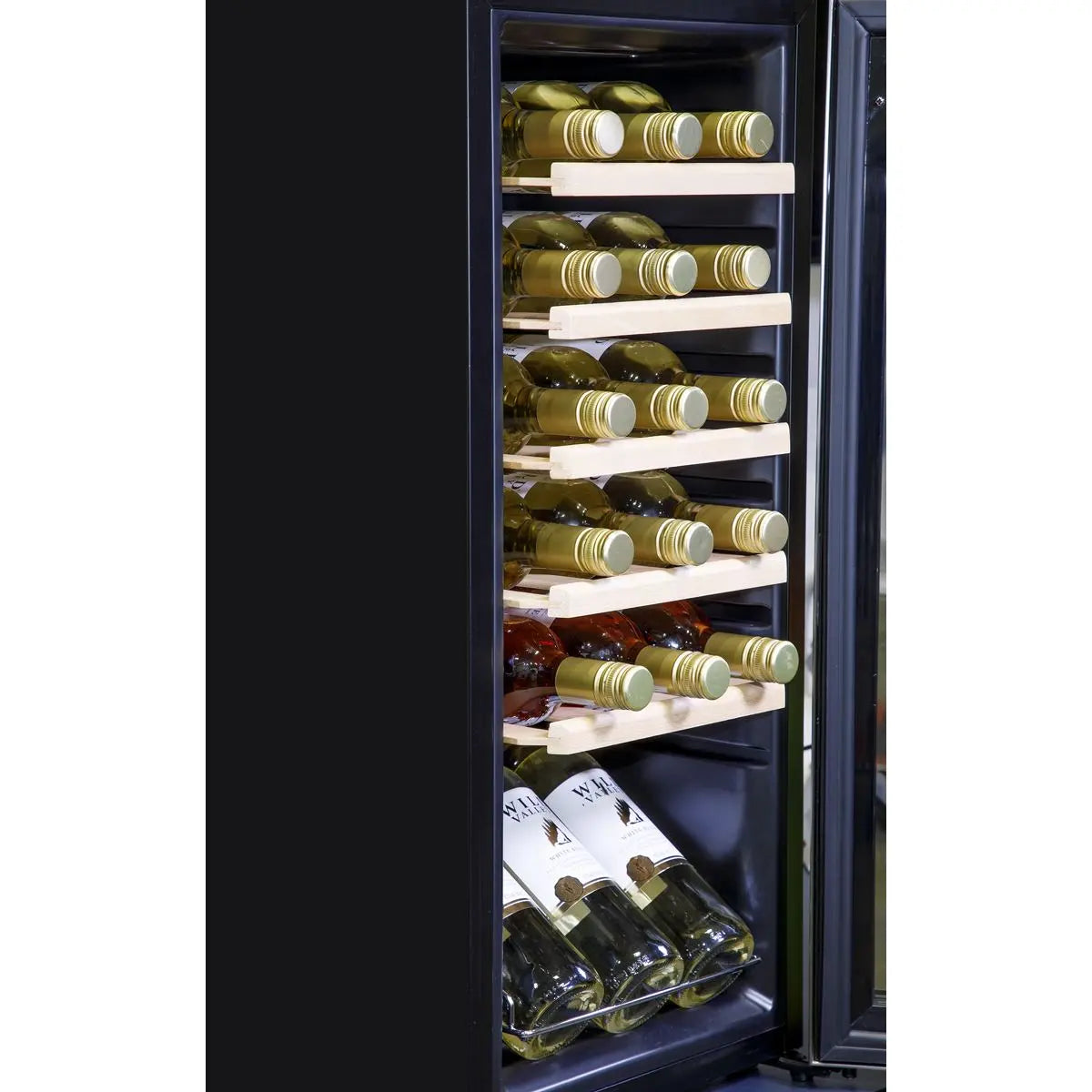 Baridi 18 Bottle Wine Fridge Cooler & Touch Control, LED Light, Stainless Steel  White Rose Tools