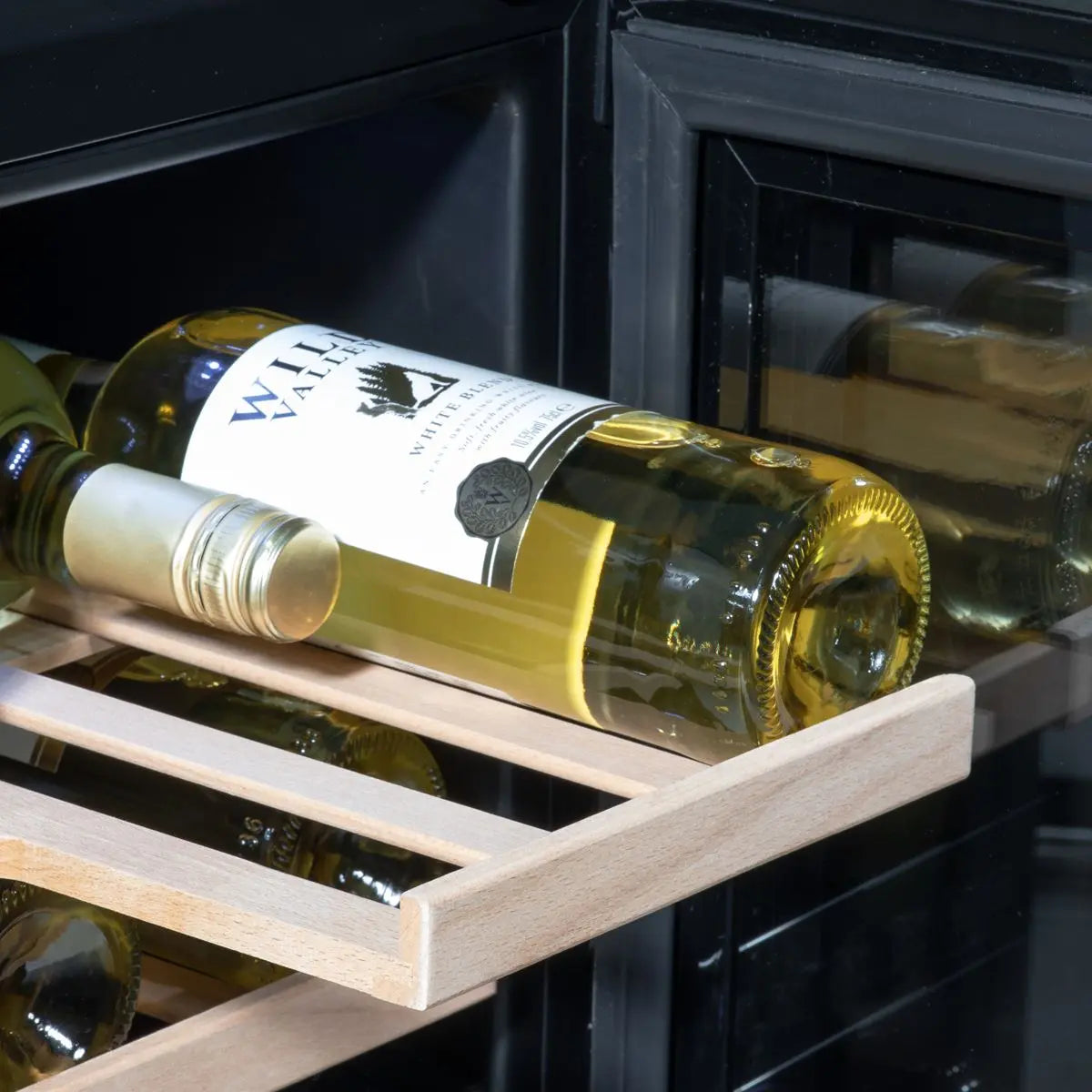 Baridi 20 Bottle Slim 30cm Built-In Wine Cooler, Touchscreen Controls, Black  White Rose Tools