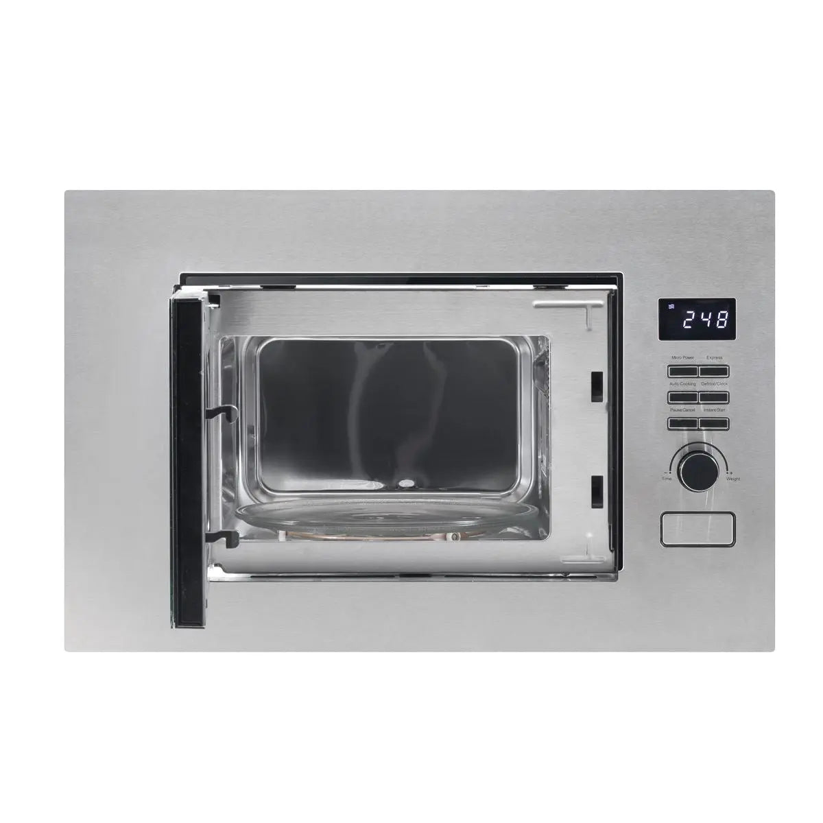 Baridi 20L Integrated Microwave Oven, 800W, Stainless Steel  White Rose Tools
