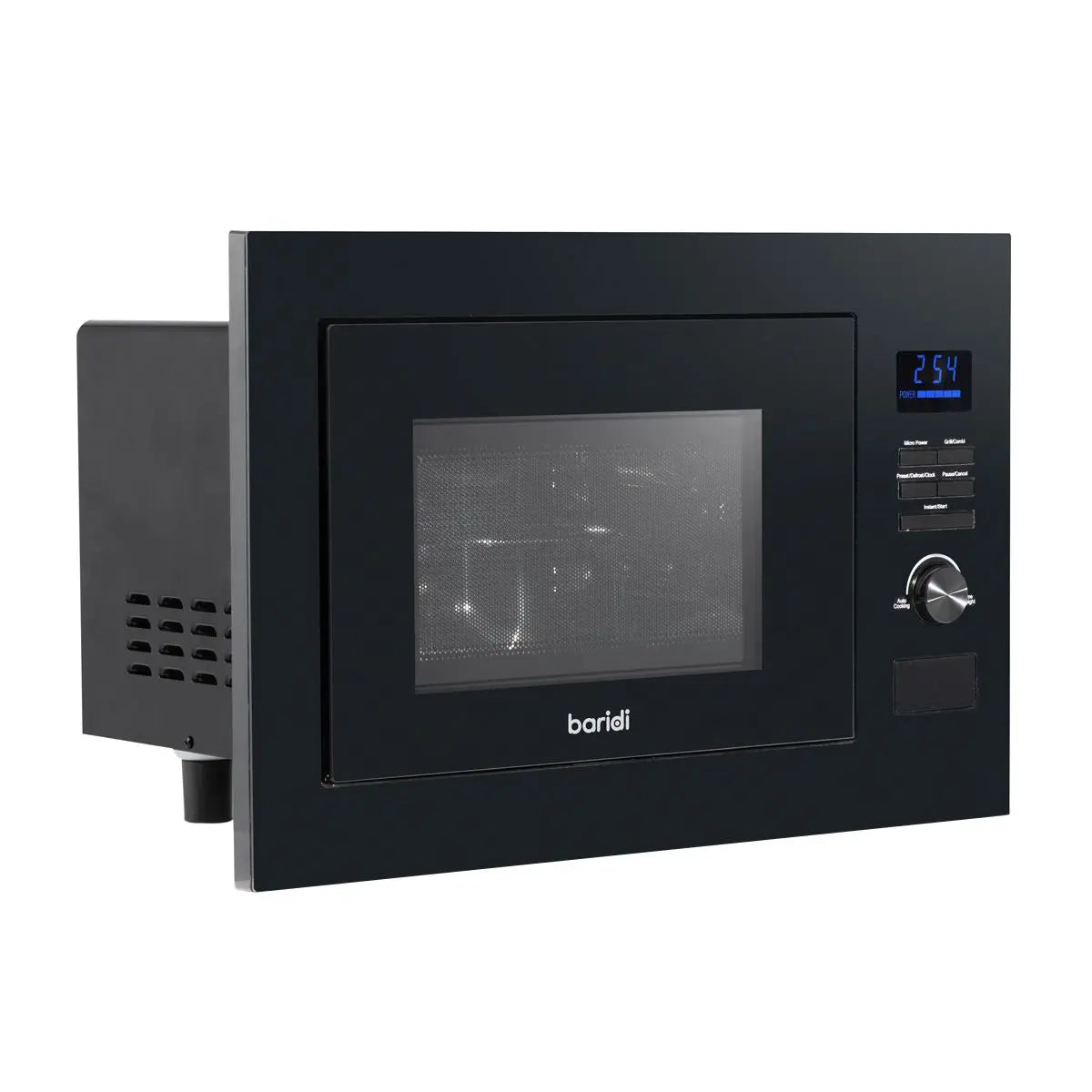Baridi 25L Integrated Microwave Oven with Grill, 900W, Sensor Touch Controls, Black  White Rose Tools