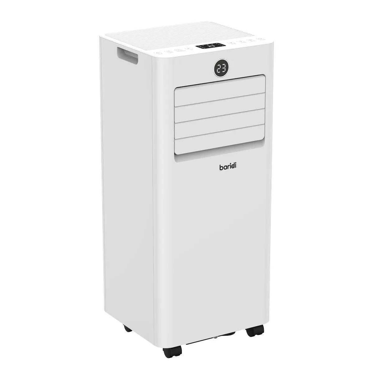 Baridi 5-in-1 Portable Air Conditioner/Dehumidifier/Air Cooler with Window Sealing Kit 7,000Btu/hr - White  White Rose Tools