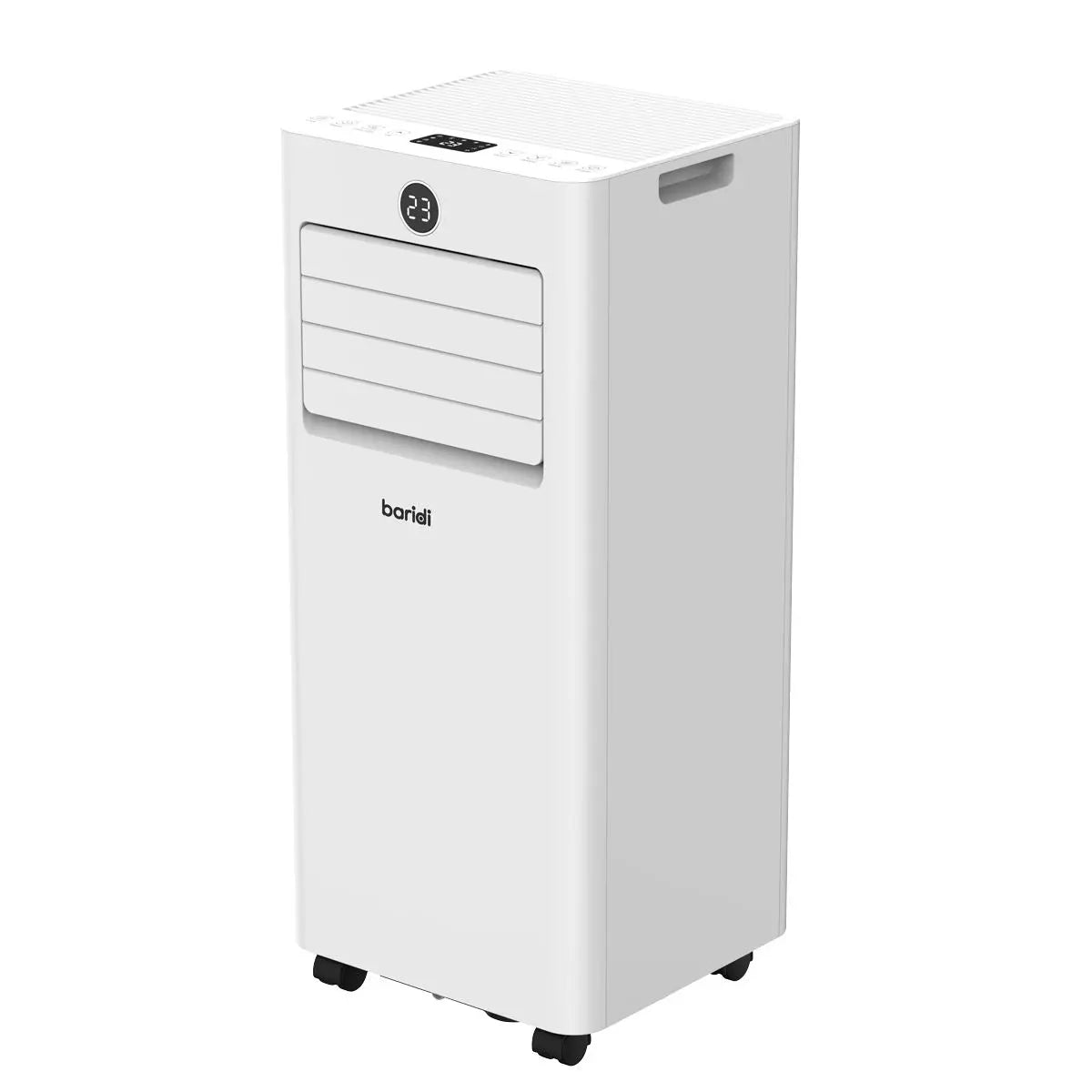 Baridi 5-in-1 Portable Air Conditioner/Dehumidifier/Air Cooler with Window Sealing Kit 7,000Btu/hr - White  White Rose Tools