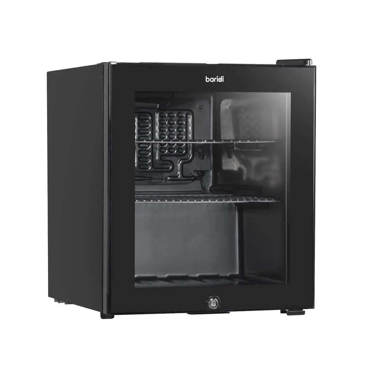 Baridi 50L Tabletop Beer & Drinks Mini Fridge with Light 3-10°C - Black & Glass  White Rose Tools