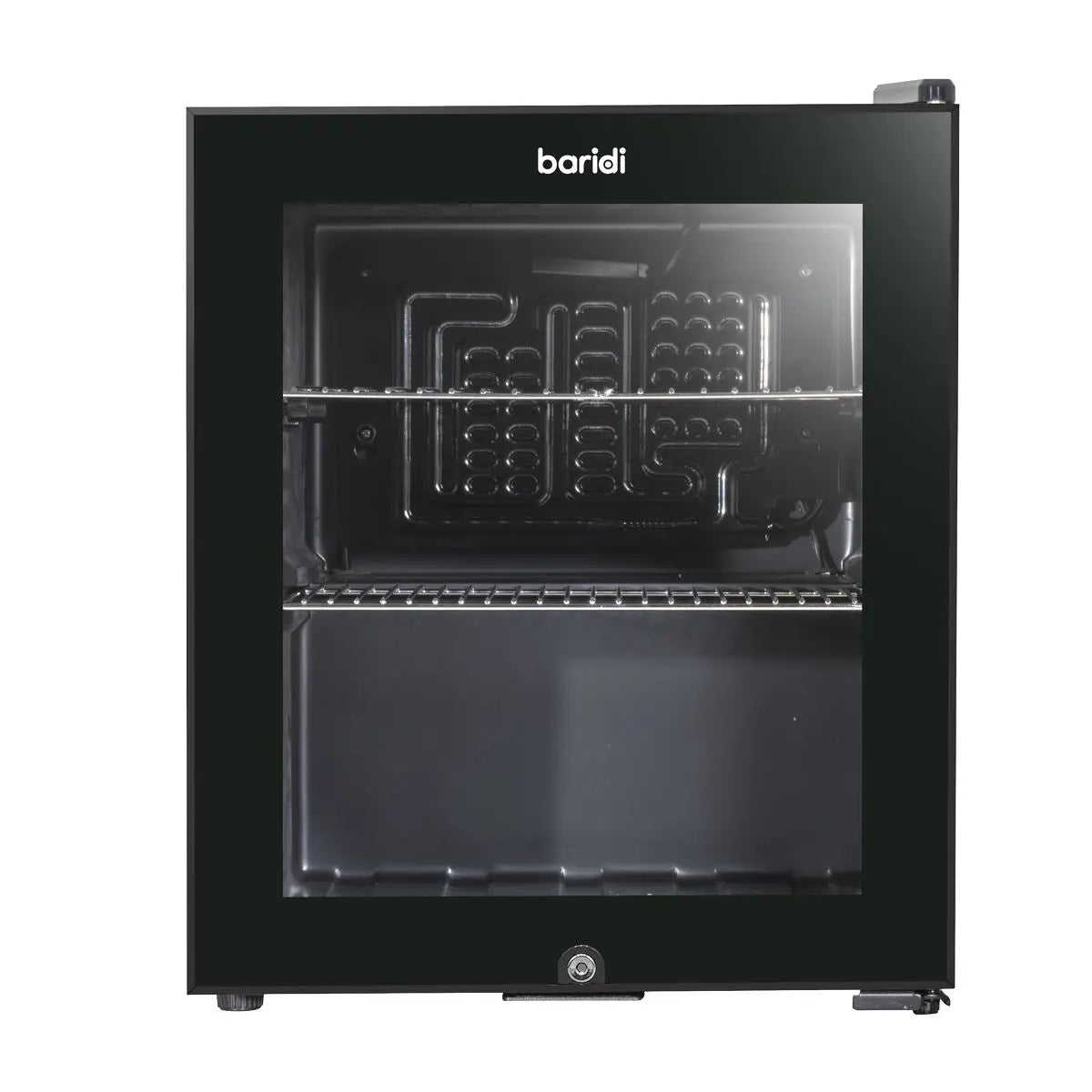 Baridi 50L Tabletop Beer & Drinks Mini Fridge with Light 3-10°C - Black & Glass  White Rose Tools