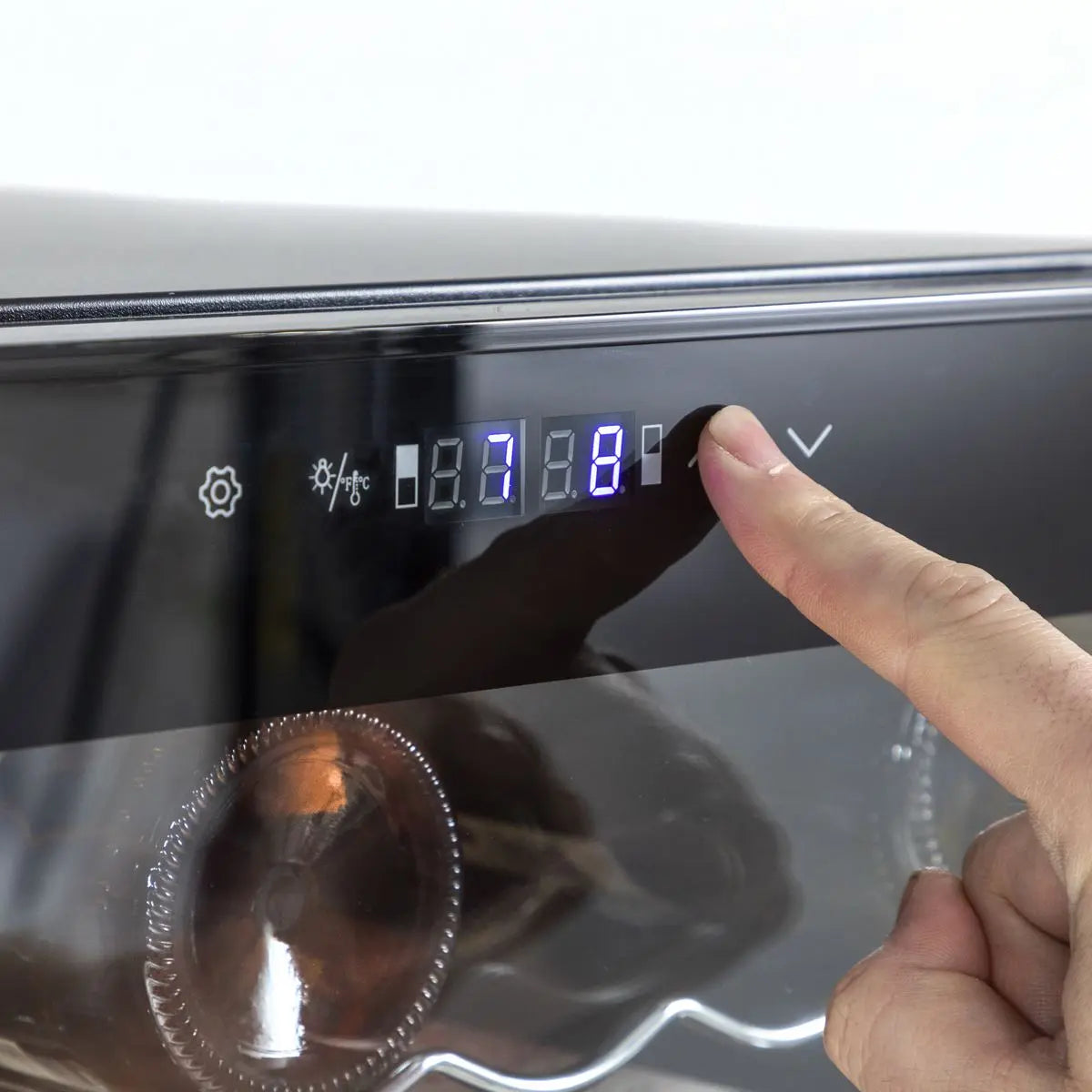 Baridi 52 Bottle Dual Zone Wine Cooler, Fridge, Touch Screen Controls, LED - Black  White Rose Tools