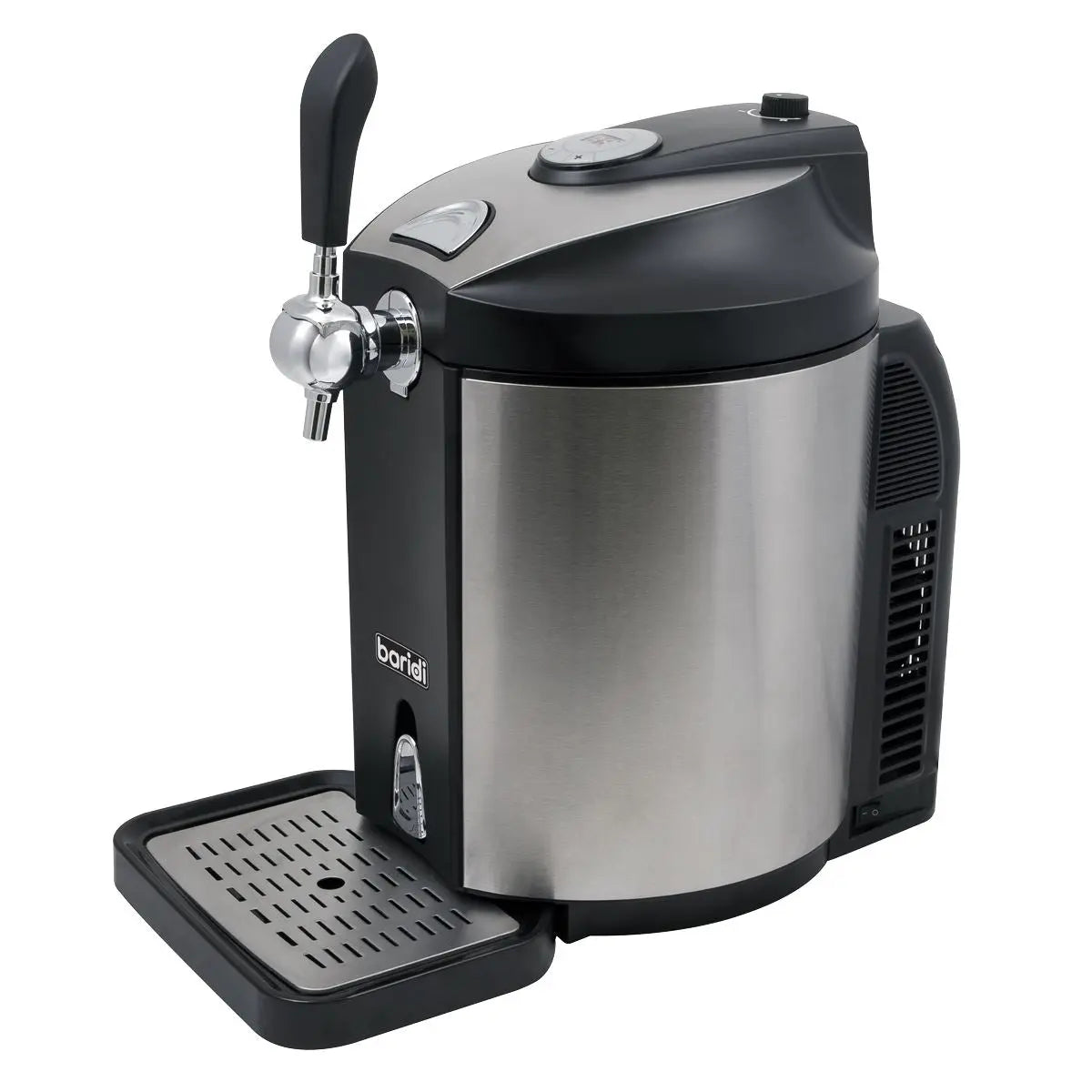 Baridi 5L Mini Keg Beer Dispenser Tap 4°C Integrated Cooling  White Rose Tools