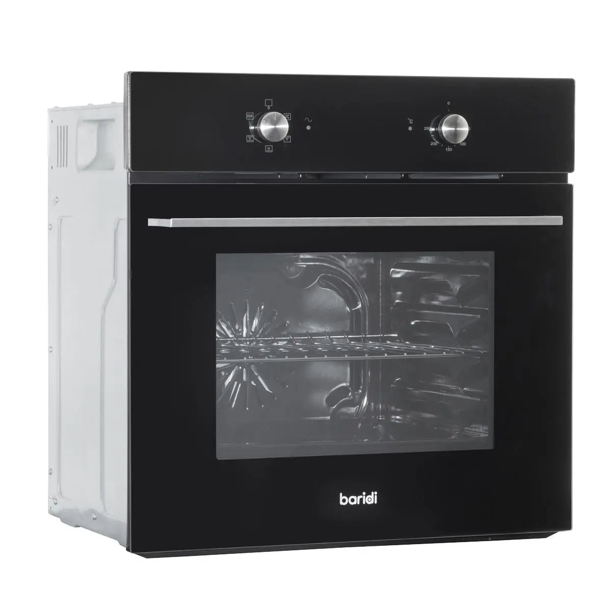 Baridi 60cm Built-In Five Function Fan Assisted Oven, 55L Capacity, Black  White Rose Tools