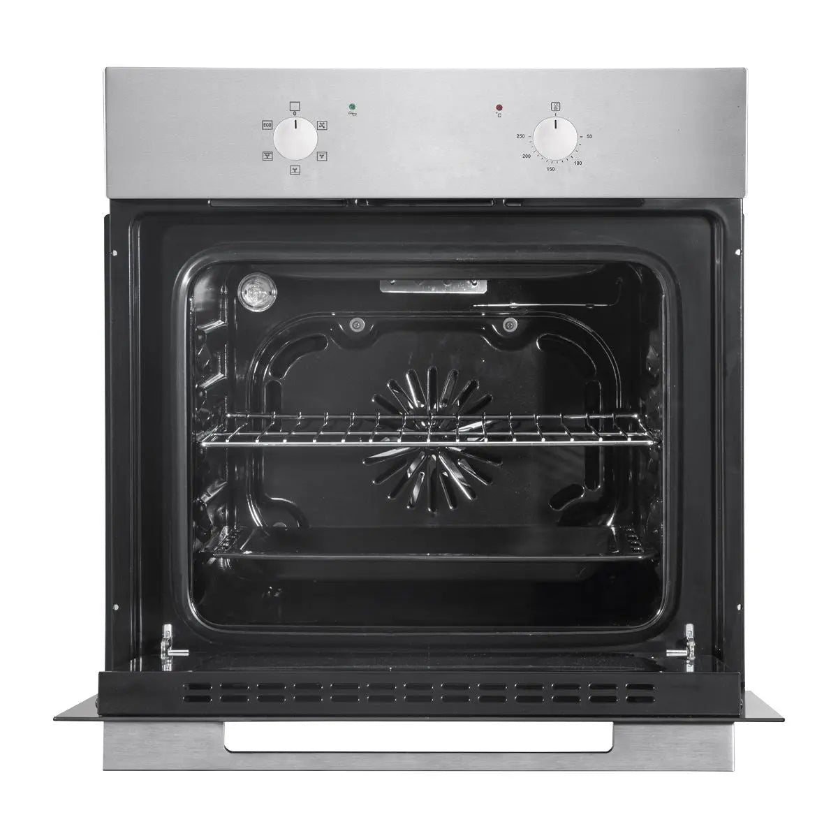 Baridi 60cm Built-In Five Function Fan Assisted Oven, 55L Capacity, Stainless Steel  White Rose Tools