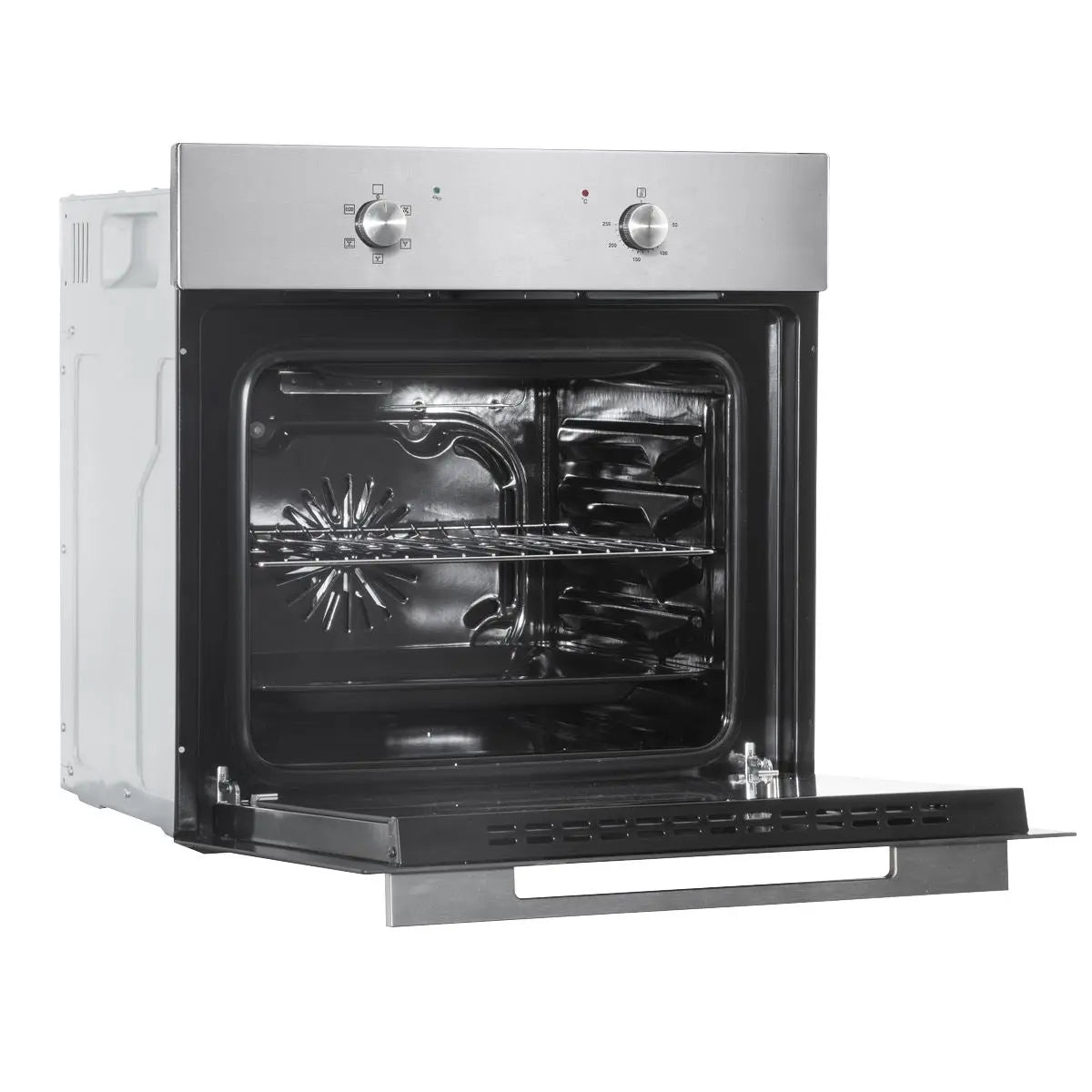 Baridi 60cm Built-In Five Function Fan Assisted Oven, 55L Capacity, Stainless Steel  White Rose Tools