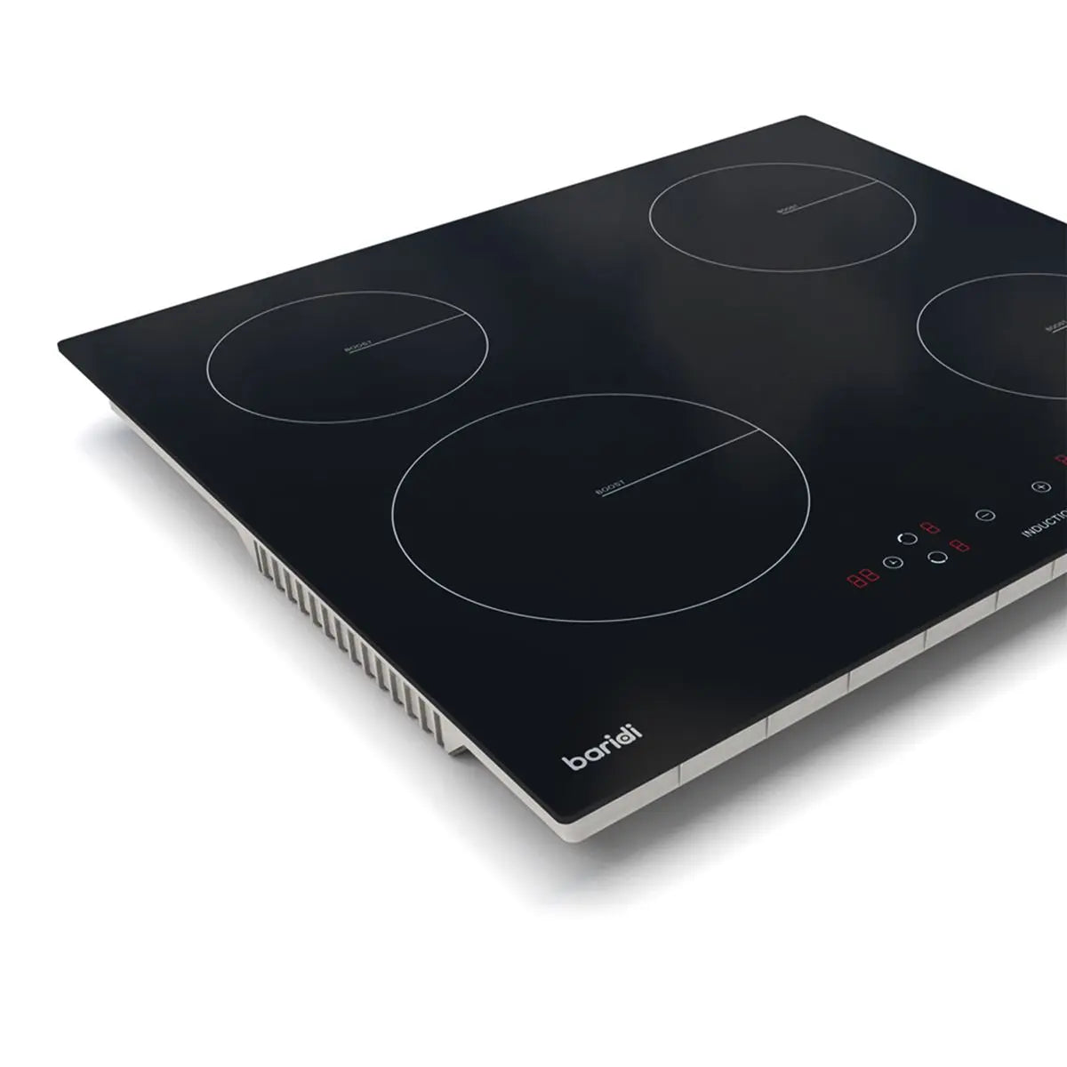 Baridi 60cm Built-In Induction Hob with 4 Cooking Zones, 2800W, Boost Function, 9 Power Levels, Touch Control, Timer, supplied with 13A Plug  White Rose Tools
