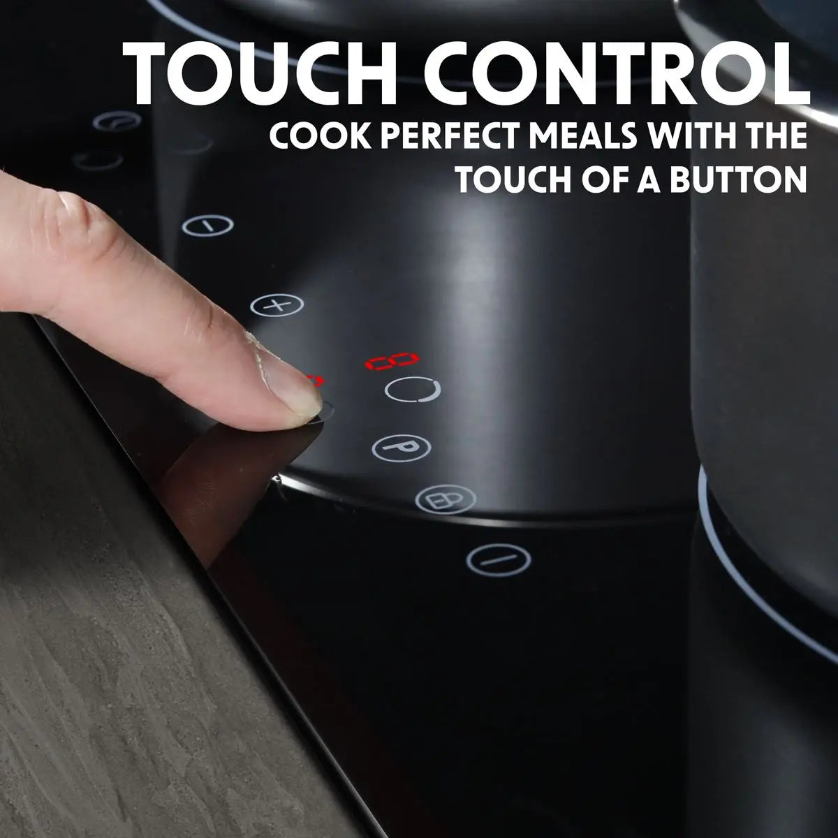Baridi 60cm Built-In Induction Hob with 4 Cooking Zones, 2800W, Boost Function, 9 Power Levels, Touch Control, Timer, supplied with 13A Plug  White Rose Tools