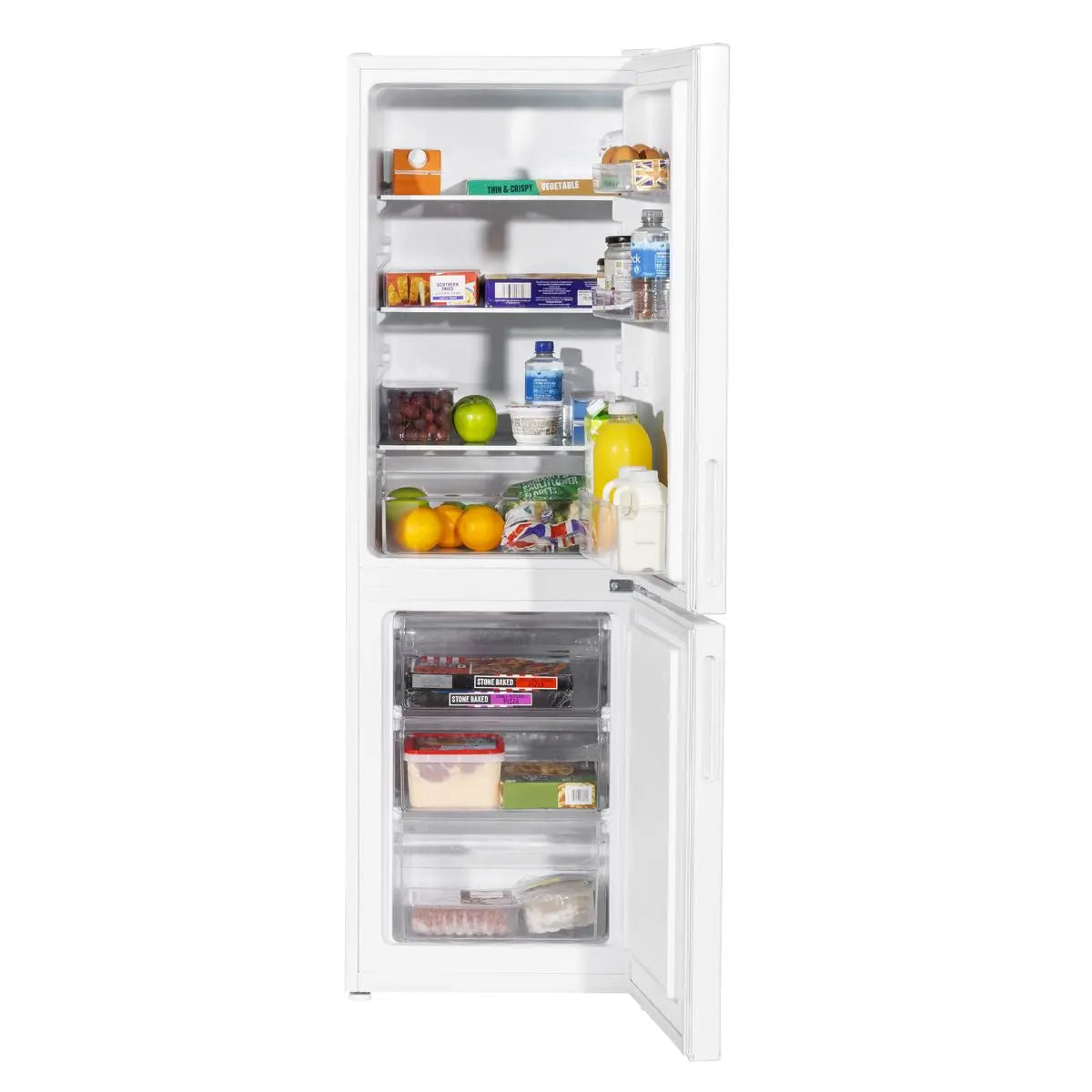 Baridi 70/30 Low Frost Fridge Freezer 157L Capacity - White  White Rose Tools