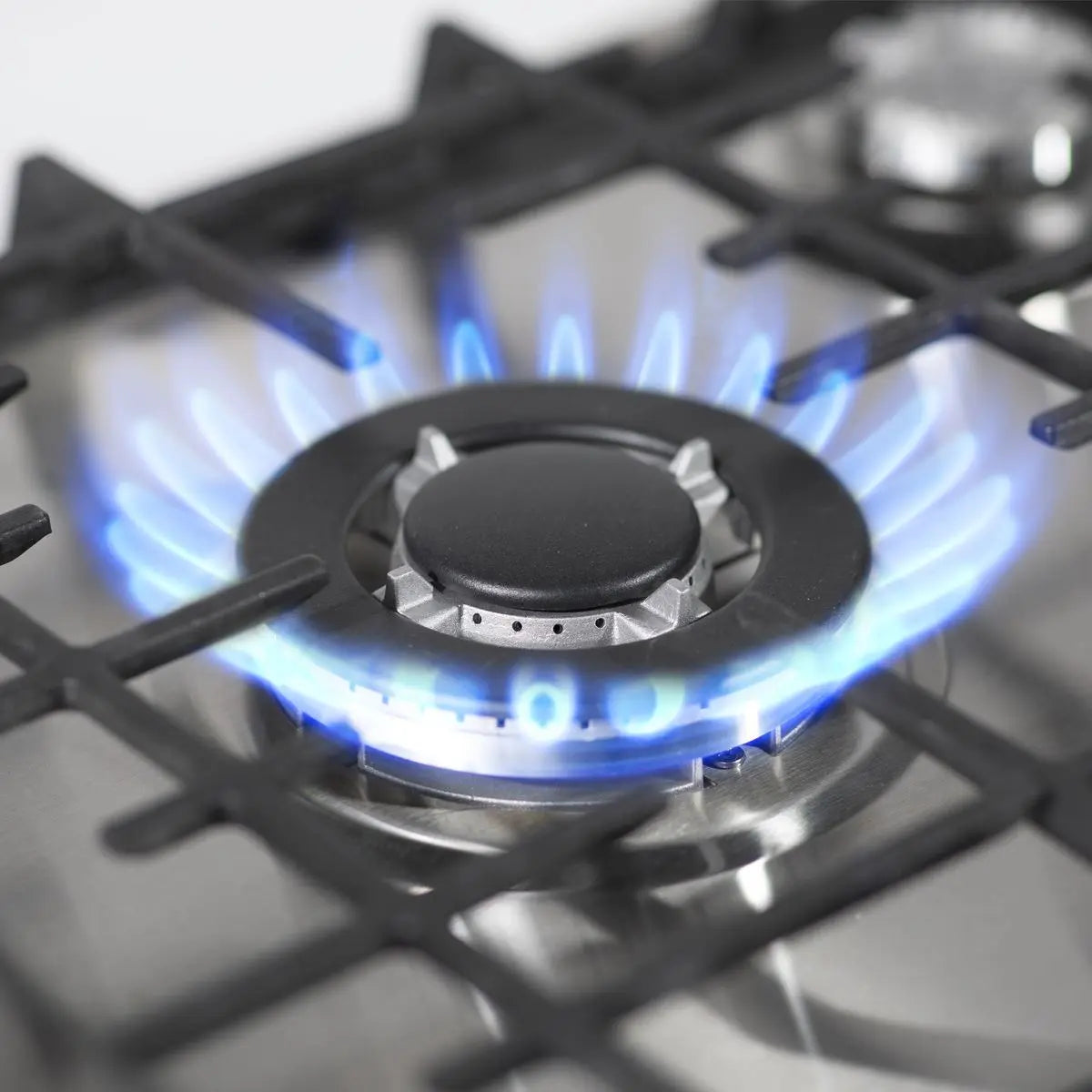 Baridi 70cm Gas Hob, 5 Burner and Cast Iron Pan Supports, Stainless Steel  White Rose Tools