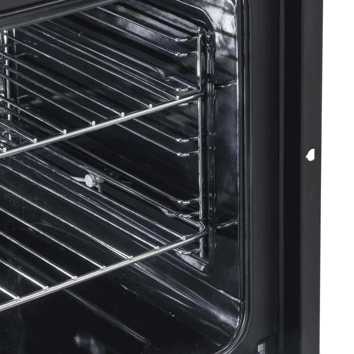 Baridi 72cm Built-Under Double Oven, 74L Capacity, Energy Rating A - Black  White Rose Tools
