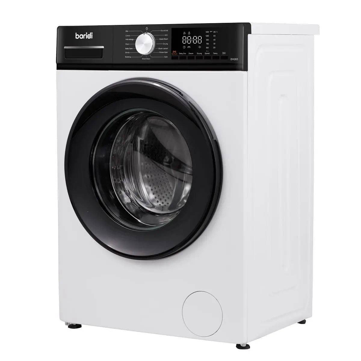 Baridi 8/5kg Washer Dryer, Front Loading, 1400rpm Energy Rating A – White  White Rose Tools