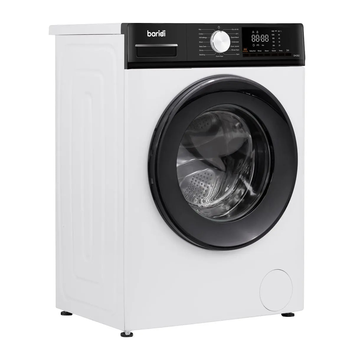 Baridi 8kg Washing Machine, Front Loading, 1400rpm Energy Rating A – White  White Rose Tools