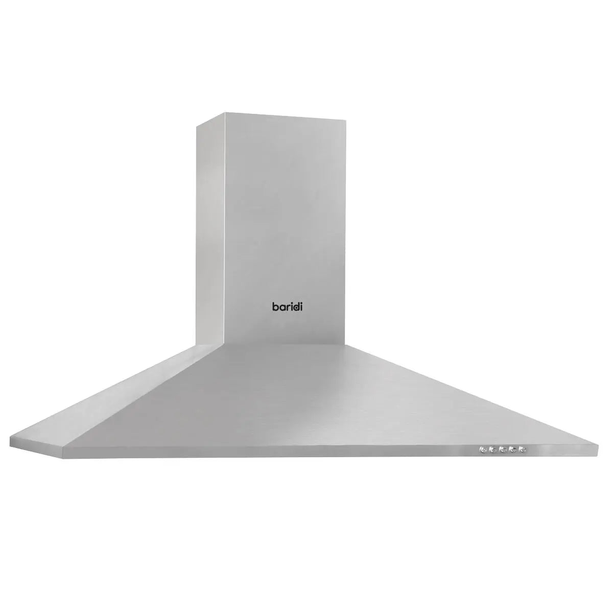 Baridi 90cm Chimney Style Cooker Hood with Carbon Filters, Stainless Steel  White Rose Tools