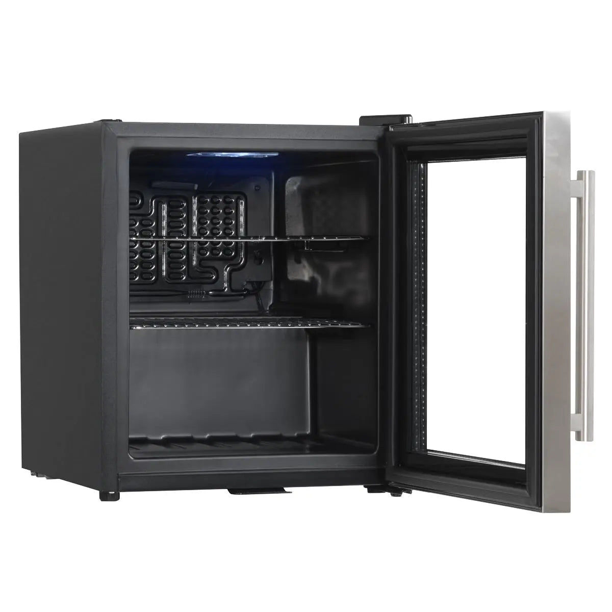 Baridi Baridi 50L Tabletop Drinks Fridge, Mini Beer Cooler, Glass Door, Stainless Steel  White Rose Tools