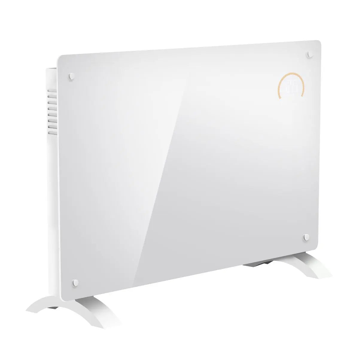 Baridi Electric Glass Panel Heater, 2000W, Thermostat Controlled 24Hr 7 Day Timer, Wi-Fi Enabled, Remote Control, White  White Rose Tools