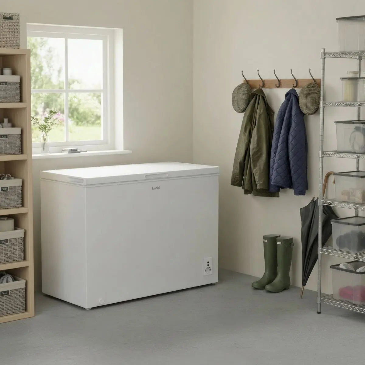 Baridi Freestanding Chest Freezer 254L Capacity - White  White Rose Tools
