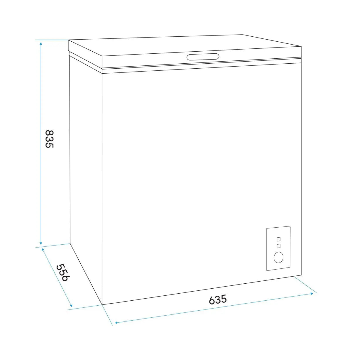 Baridi Freestanding Chest Freezer, 142L Capacity, Garages and Outbuilding Safe, -12 to -24°C Adjustable Thermostat with Refrigeration Mode, Black  White Rose Tools