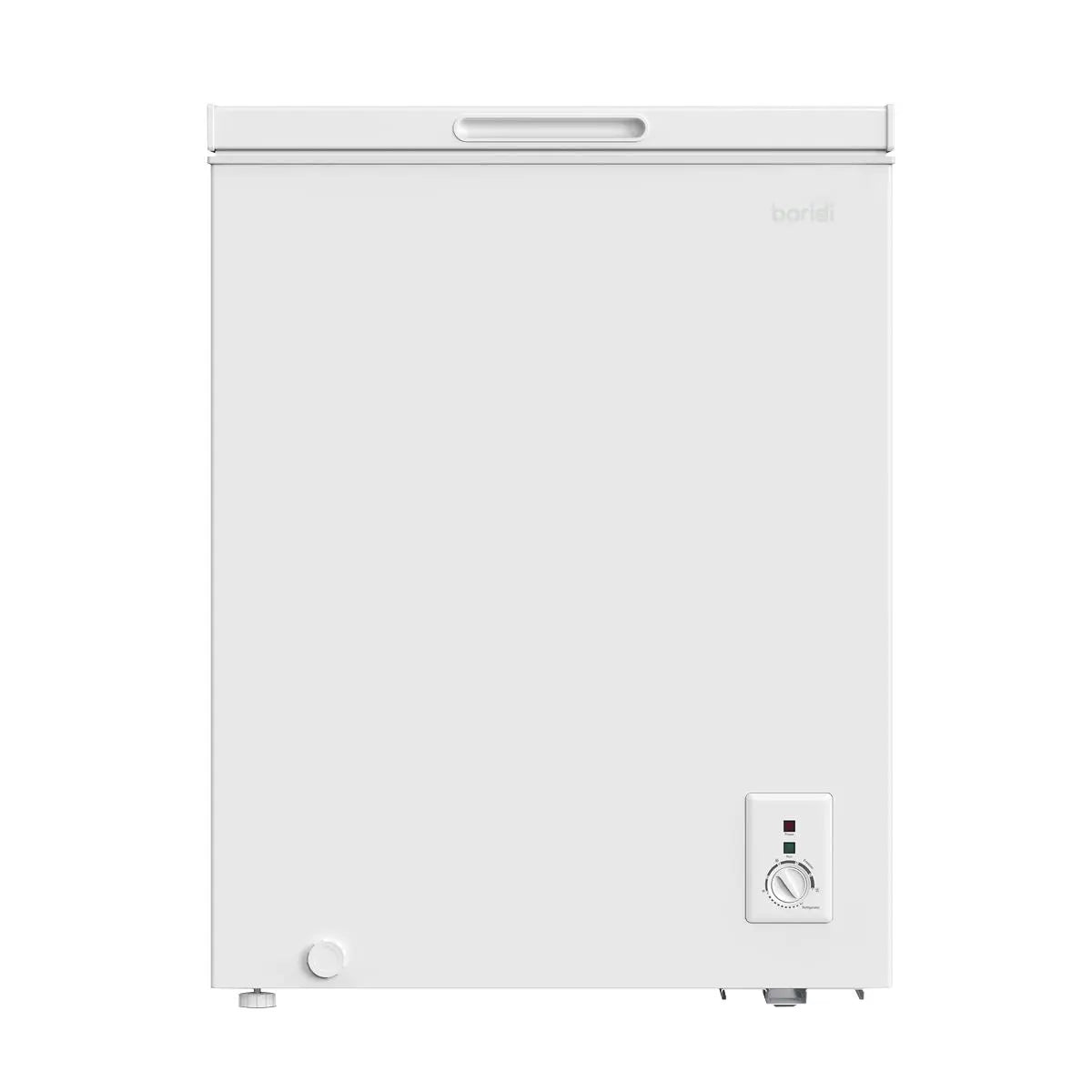 Baridi Freestanding Chest Freezer, 142L Capacity, Garages and Outbuilding Safe, -12 to -24°C Adjustable Thermostat with Refrigeration Mode, White  White Rose Tools
