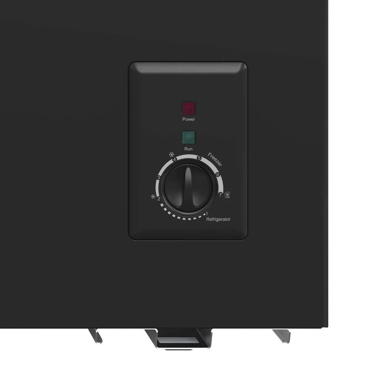Baridi Freestanding Chest Freezer, 199L Capacity, Garages and Outbuilding Safe, -12 to -24°C Adjustable Thermostat with Refrigeration Mode, Black  White Rose Tools