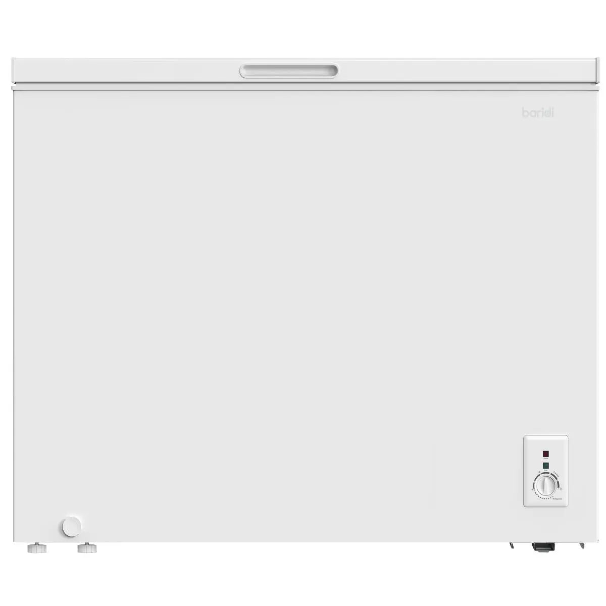 Baridi Freestanding Chest Freezer, 199L Capacity, Garages and Outbuilding Safe, -12 to -24°C Adjustable Thermostat with Refrigeration Mode, White  White Rose Tools