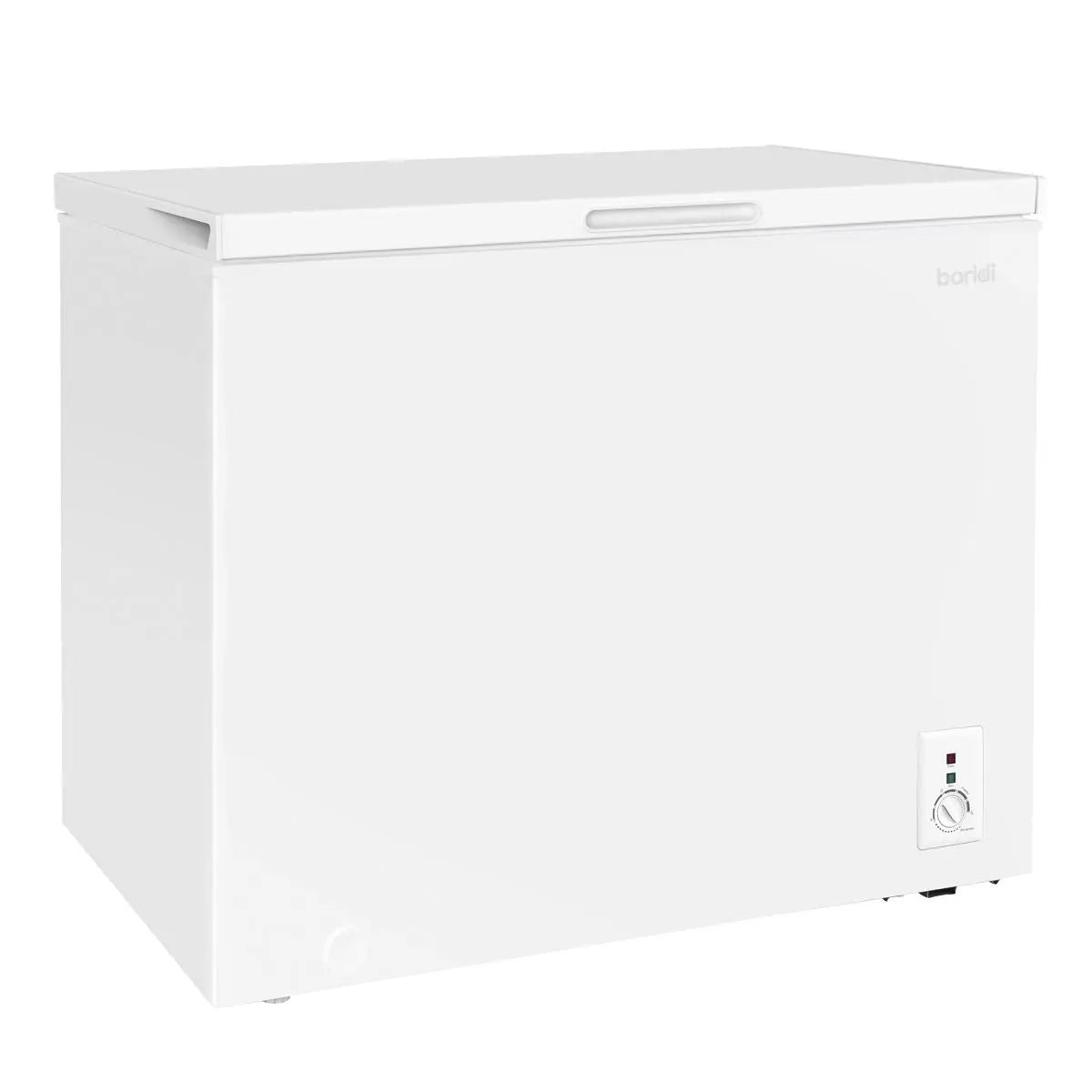 Baridi Freestanding Chest Freezer, 199L Capacity, Garages and Outbuilding Safe, -12 to -24°C Adjustable Thermostat with Refrigeration Mode, White  White Rose Tools