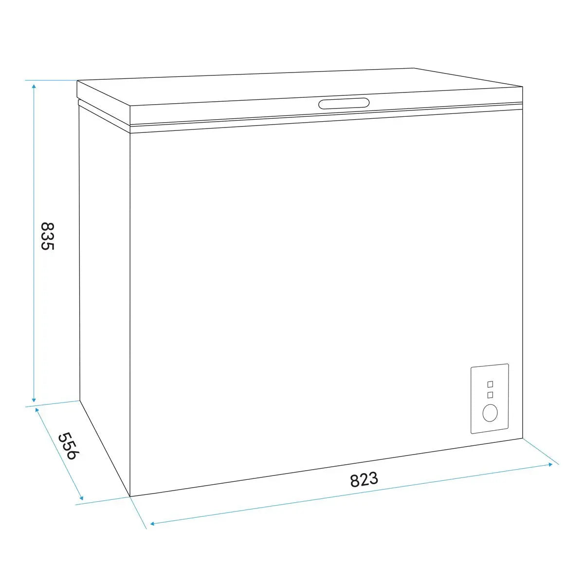 Baridi Freestanding Chest Freezer, 199L Capacity, Garages and Outbuilding Safe, -12 to -24°C Adjustable Thermostat with Refrigeration Mode, White  White Rose Tools